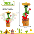 Miniatyrbild 3 av 6: Sunshine smile cactus plush animal, talking cactus, cuddly cactus, dancing cactus plush animal,