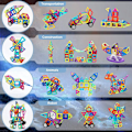 Miniatyrbild 4 av 7: Magnetic Building Blocks 117 PCS Toy/Robot/Animal/Ferris Wheel