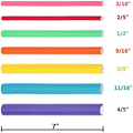 Miniatyrbild 2 av 2: 42-pack hårrullar - Twist-Flex Rod Set, Curling Bars, skumhårrullar för kort,