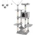 Miniatyrbild 1 av 6: Cat Tree, 154 cm, Grey Cat Tree Scratching Post Activity Centre