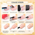 Miniatyrbild 4 av 6: Gel Nagellack Vit Svart 20st 5ml UV LED Gel Nails Färg Set