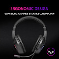 Miniatyrbild 2 av 4: RGB Gaming Headset Stand with 2x USB HUB & Bungee Mouse, black