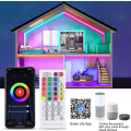 Miniatyrbild 2 av 3: 15M WiFi LED-remsa, smartphone-app-styrd musiksynkronisering RGB LED-remsa,
