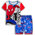 Miniatyrbillede 1 af 8: Småbørns Barn Drenge Spiderman Superhelt Pyjamas T-shirt Shorts Red