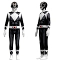 Miniatyrbillede 2 af 3: Power Rangers Mighty Morphin Børne Jumpsuit Kostume Sort Party Outfit black 110