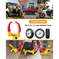 Miniatyrbild 3 av 5: Turnart Heavy Duty Hjullås Universal Säkerhetssläp Hjullås Däckstöldskydd för bil ATV SUV Golfvagn Motorcykel Bra avskräckande Br Röd-Gul