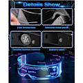 Miniatyrbilde 4 av 5: LED-briller - Selvlysende Cyberpunk Futuristiske Neon Rave DJ-briller