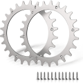 Miniatyrbilde 1 av 5: 2 x premium rustfrie pigger til Worx S/m-modell, 2 x rustfrie skruespiker Traction Enhancer, robotgressklipper Hjulstørrelse 205 mm (FMY)