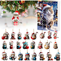 Miniatyrbilde 3 av 5: Katt-Adventskalender 2024, 24 Dager Julnedtelling med Søte Kattdukker, Juledekorasjon