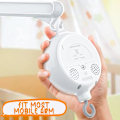 Miniatyrbillede 6 af 8: Roterende babymobil til barneseng, sengslegetøj, elektrisk musikboks, spædbarnsklokkeholder, legetøj med 12 vuggeviser, gave