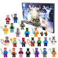 Miniatyrbild 4 av 4: Minecraft Adventskalender Jul Nedräkning Leksaksuppsättning, Presentidé för att räkna ner till äventyr med dagliga samlaröverraskningar