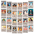 Miniatyrbilde 5 av 10: 24 stk Anime-plakater One Piece Type 1 (29 x13 CM)