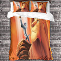 Miniatyrbild 3 av 5: Lejonkungen Täcke Set Singel Mikrofiber Sängkläder Anime Karaktärer 3D Tryckt Täcke Överdrag Kuddfodral Med Blixtlås Stängning Vinter Mjuk Täcke C King220x240cm