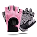 Miniatyrbillede 2 af 4: Halvfinger Fitness Handsker Herre Dame Træningshandsker Sort Black M