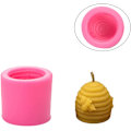 Miniatyrbillede 1 af 5: 1 x 3D silikoneform i form af en bi til stearinlys,
