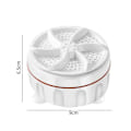 Miniatyrbillede 4 af 5: 2st Mini Vaskemaskine USB To-vejs Roterende Turbine Bærbar Vaskemaskine til Strømper Undertøj