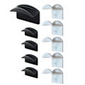 Miniatyrbillede 2 af 5: 10 stk Hatteholder Organizer - Væghængt Baseballkasket Holder, Sort Black