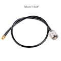 Pikkukuva 4 / 9: SMA - UHF-kaapeli SMA-uros PL259-uros koaksiaalinen sovitin matalataltainen RG58 koaksiaalikaapeli CB HAM Radio käsiradioantenni