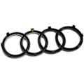 Miniatyrbild 4 av 5: 273mm Audi 82A071801 Grillskylt, Ringe Black Edition Emblem Svart