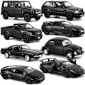 Pikkukuva 2 / 7: 1:36 Painevalettu auto, valtuutetut mallit, tumman musta sarja, hienosti tehty keräilylelu, pienet miniautot, 12,5 cm taskulelu pojille 039M-Colvette C7