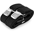 Miniatyrbillede 2 af 5: Ekstra stærke metalclips seler 4 cm brede Heavy Duty seler One Size Passer alle mænd og kvinder Justerbar og elastisk X-form (sort)