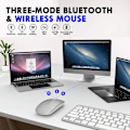 Miniatyrbilde 7 av 7: Bluetooth-mus for bærbar PC/iPad/iPhone/Mac (iOS 13.1.2 og nyere) – romsølv