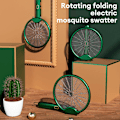 Miniatyrbilde 5 av 5: 3000V elektrisk myggfanger Myggdrepende lampe USB Oppladbar sammenleggbar myggfanger green