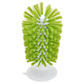 Miniatyrbillede 2 af 8: Glasbørste ABS Nylon Vertikal Design Giftfri Sugkop Rengøringsbørste til Glasbeholdere Vandflaske (Grøn)