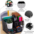 Miniatyrbillede 3 af 4: Multifunktionel skrivebordsopbevaring, simpel mesh-organisator [YDE]
