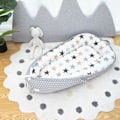 Pikkukuva 3 / 5: Baby Nest Cocoon Vastasyntyneille - Käsintehty Pehmeä Pesä Baby Nest Puuvillasta (80 X 50 Cm)