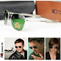 Pikkukuva 6 / 6: Lentäjäpilotti Aurinkolasit Miehet Naiset 2021 Vintage Merkki Designer Amerikkalainen Armeija Sotilas Optiset AO Aurinkolasit de sol masculino black-green