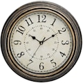 Pikkukuva 1 / 5: Vintage kvarts seinäkello 30 cm hiljainen, ei tikitä, suuret numerot & .