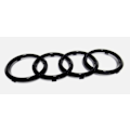 Pikkukuva 1 / 4: Musta kiiltävä etusäleikön kehys logomerkki Audi A1 A3 A4 A5 A6 273x94mm