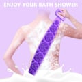Miniatyrbillede 3 af 5: Silikon Ryg Skrubbe til Brusebad, Silikon Krops Skrubbe, 27.5 Tommer Ekstra Lang Badebørste Body Exfoliating Silikon Bac