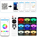 Miniatyrbild 4 av 4: LED Taklampa Dimbar RGB Färgbyte med Bluetooth-högtalare, LED-lampa för Kök, Barnrum, Sovrum, Vardagsrum