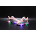 Miniatyrbillede 6 af 6: Elsa sko, prinsesse sko, piger lysende sko, børn led lysende sneakers, drenge piger let mesh stof sko kryds træning sko casual børn sneakers C Pink C Pink 22