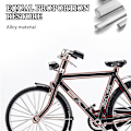 Miniatyrbilde 7 av 10: Retro sykkelmodellsett, miniatyr metallpynt for kunstsamling, leker for barn - Perfekt Black (DIY)