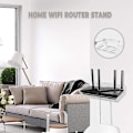 Miniatyrbillede 2 af 5: Wifi Router Hylde Væghængt Akryl Med Køleplade Til Hjemmet