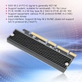 Miniatyrbillede 8 af 8: PCI E 3.0 16x m.2 NVME SSD-adapterkort PCIE til M-nøgle NGFF PCIE 4X 8X 16X-udgang 0.1
