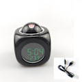 Miniatyrbillede 3 af 3: Projektor Vækkeur Digitalt ur Projektor i loftet med Voice Talking Temperatur Display