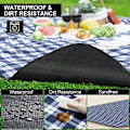 Miniatyrbillede 3 af 5: 200X300cm Picnic Tæppe, Foldbar Isoleret Sandfri Vandafvisende Strandtæppe