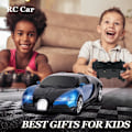 Pikkukuva 6 / 7: Kauko-ohjattava auto, 1:18 Muuntuva lelu kauko-ohjattava muuntautuva auto, 2-in-1 Muuntajarobottilelu 2,4 GHz:n kaukosäätimellä Blå - Bugatti Veyron