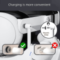 Miniatyrbilde 3 av 5: VR-ladestasjon for Meta Quest 3/oculus Quest 3, ladestasjonsbase med RGB-lys for Quest 3 VR-headset og kontrollere