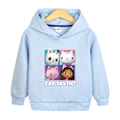 Miniatyrbild 6 av 6: Hoodies Gabby's Dollhouse Pullover Jacka Kappa Present Vit White 130cm