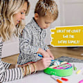 Miniatyrbillede 3 af 5: The Eggmazing Easter Egg Mini Dekorationssæt Kunst- og Håndværkssæt - Inkluderer Æggedekorationssnurre og 6 Markører [emballagen kan variere]