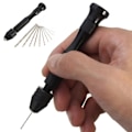 Miniatyrbillede 2 af 5: 11x/ Sæt Håndbor Twistbor Bor Smykkemager Hobby Sort