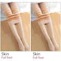 Pikkukuva 7 / 11: ATHVOTAR Lämpimät Talvitrikoot Naisille Joustavat Ohuet Fleece-trikoot Samettiset Paksut Trikoot Korkea Vyötärö Seksikkäät Sukkahousut Naiset Iho Täysjalkainen Skin Full foot XL
