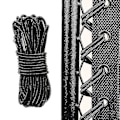 Miniatyrbillede 2 af 4: 4x Udskiftningssnor til solstole, elastiske snore, 4 stk.