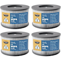 Miniatyrbillede 1 af 3: 4 stk filterpatroner til Mspa badekarfilter, poolfilter