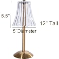 Miniatyrbillede 5 af 5: Trådløs LED-bordlampe, batteridrevet bordlampe, dæmpbar LED-bordlampe, natlampe, skrivebordslampe, bordlampe til stue, soveværelse, 3 farver
